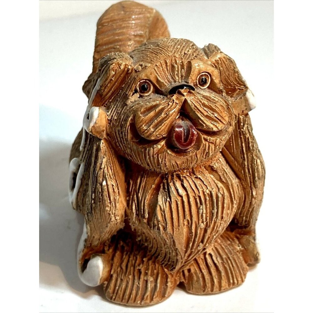 Artesania Rinconada Pekingese Dog Figurine Uruguay